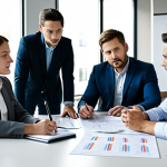 **

"A professional project manager, wearing modest, business-appropriate attire, reviewing a project plan with a team in a bright, modern office setting. The atmosphere is collaborative and focused. Safe for work, fully clothed, appropriate content, perfect anatomy, natural proportions, professional."

**