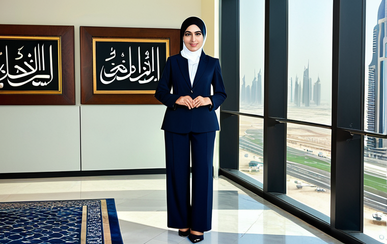 스토리텔러가 배우는 창의적 글쓰기 - Professional Businesswoman**

"A professional Arab businesswoman in a modest, tailored business suit...