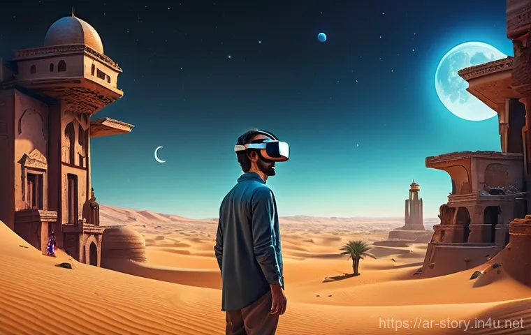 스토리텔러와 스토리텔링 테크놀로지 발전 - **Prompt:** A heartwarming scene depicting a wise, elderly Arab grandmother, wearing a traditional a...