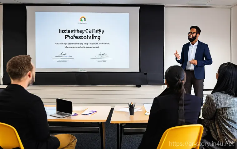 스토리텔러 자격증 시험에서 성공한 사람들의 사례 - **Emotional Storytelling Gathering:**
    A warm, inviting scene in a modern gathering space, subtly...