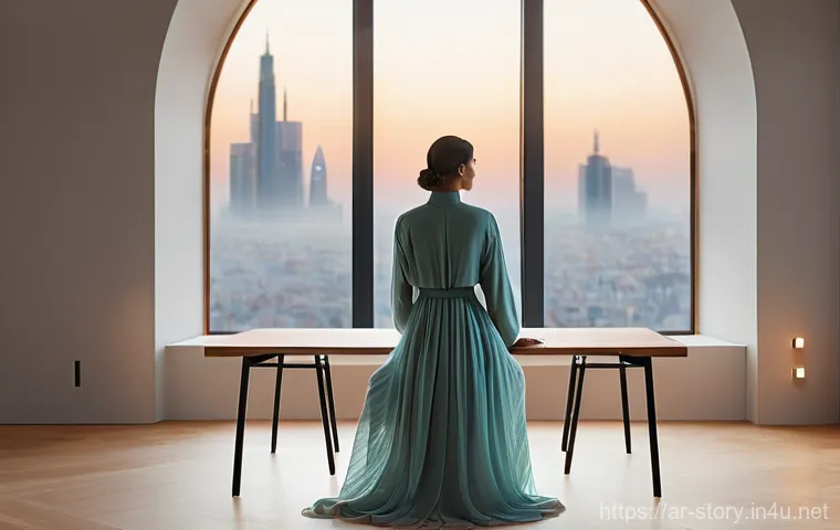 스토리텔러가 주목해야 할 연말 트렌드 - **Prompt 1: The AI-Powered Storyteller's Muse**
    Detailed image of a young, gender-neutral storyt...