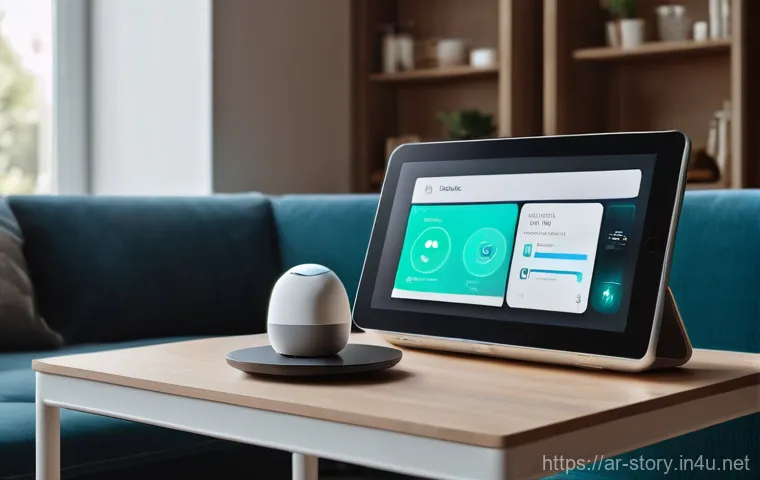 스토리텔러가 만드는 스토리와 시장 요구 - **Prompt 1: The Seamless Integration of AI into Daily Life**
"A vibrant, modern living room bath...