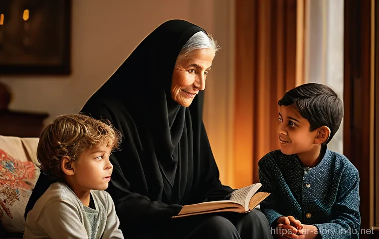 스토리텔러 직업의 장단점과 도전 과제 분석과 사례 연구 - **Prompt:** "A diverse group of people, including children, adults, and an elderly person, gathered ...